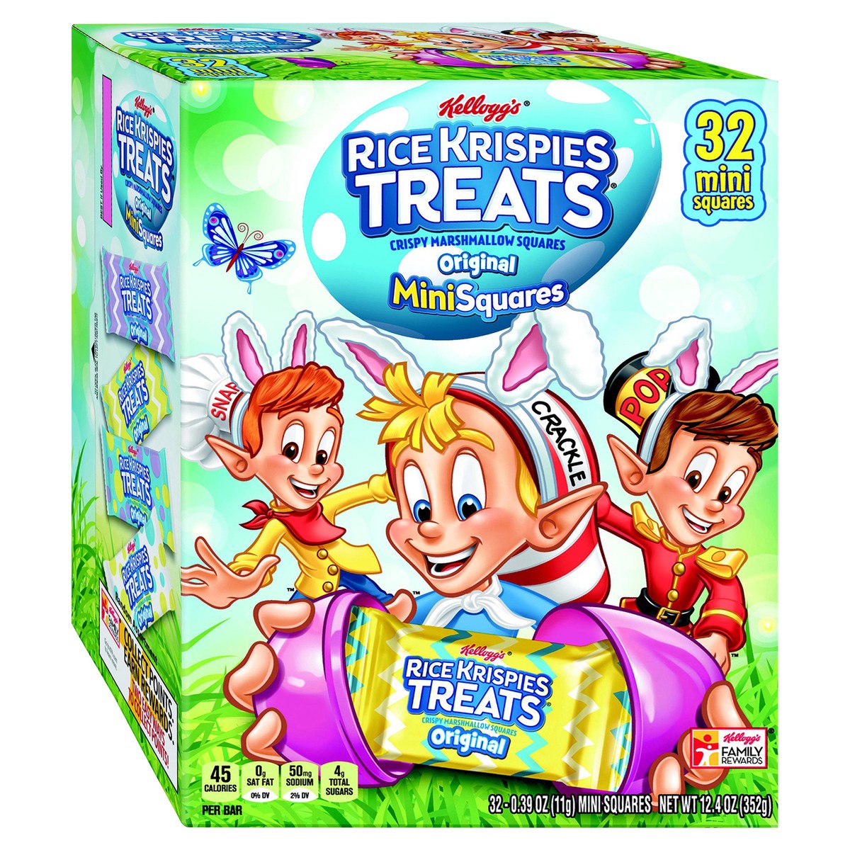 slide 5 of 11, Rice Krispies Treats Kellogg's Rice Krispies Treats Mini Marshmallow Snack Bars, Original, 12.4 oz, 32 Count, 12.4 oz