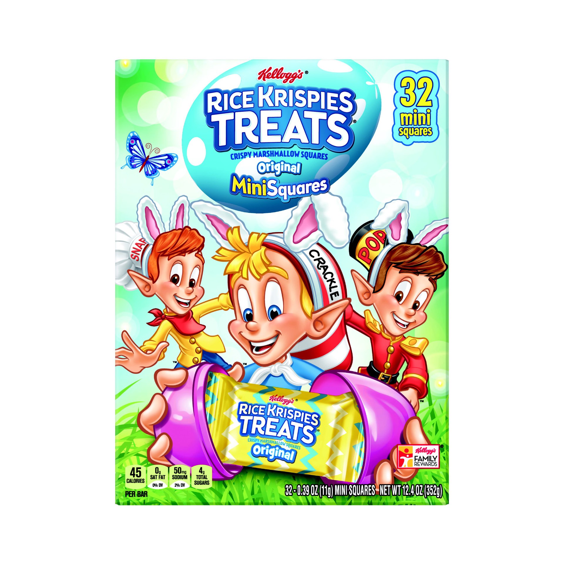 slide 1 of 11, Rice Krispies Treats Kellogg's Rice Krispies Treats Mini Marshmallow Snack Bars, Original, 12.4 oz, 32 Count, 12.4 oz