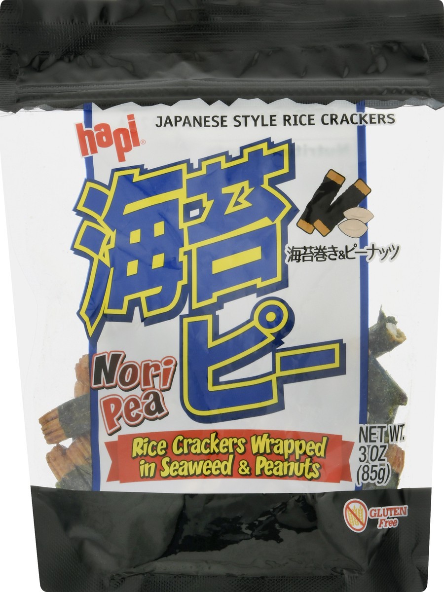 slide 5 of 12, Hapi Rice Crackers Wrapped In Seaweed & Peanuts, 3 oz