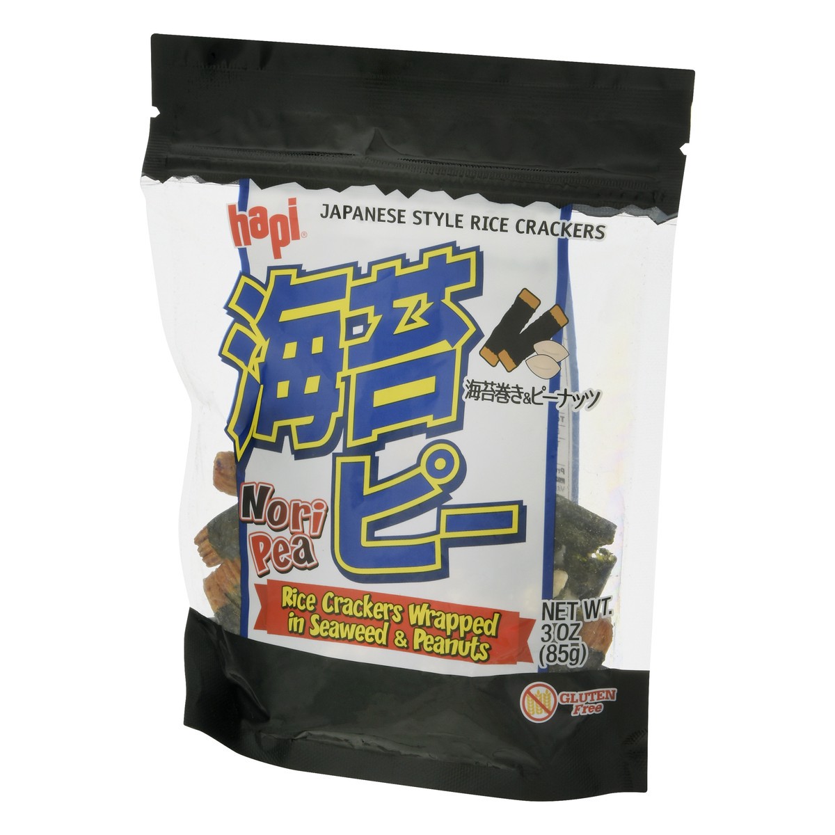 slide 10 of 12, Hapi Rice Crackers Wrapped In Seaweed & Peanuts, 3 oz