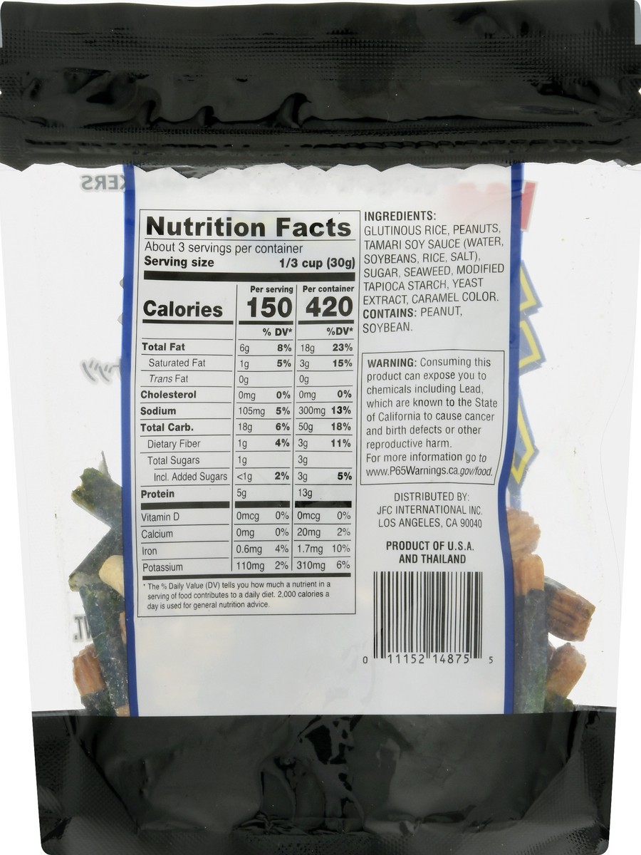 slide 9 of 12, Hapi Rice Crackers Wrapped In Seaweed & Peanuts, 3 oz