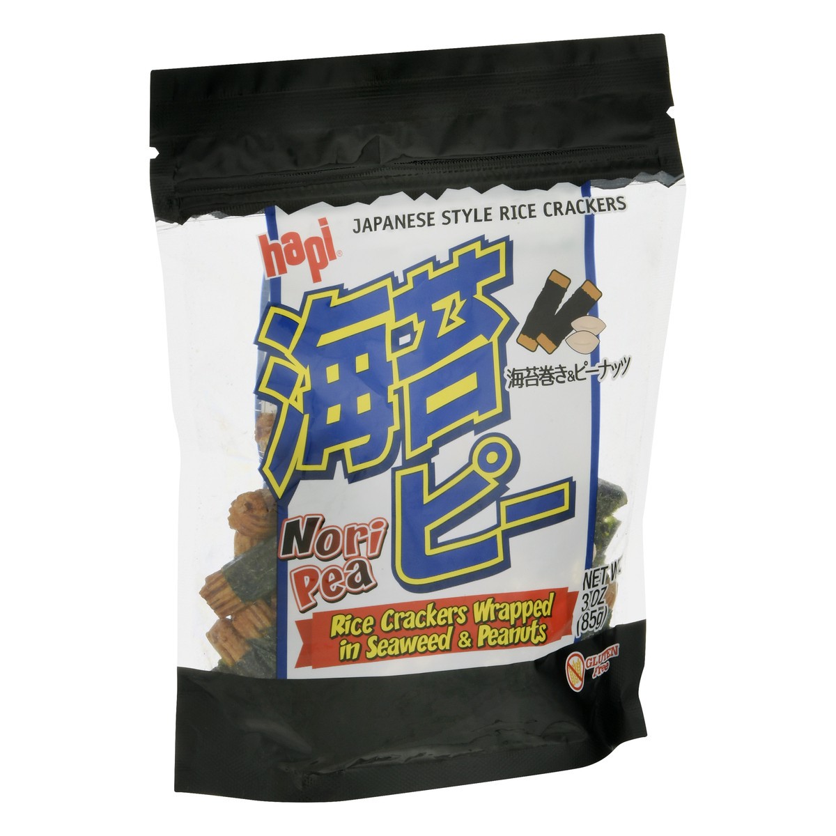 slide 6 of 12, Hapi Rice Crackers Wrapped In Seaweed & Peanuts, 3 oz