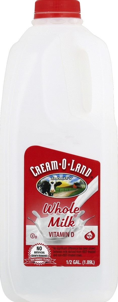 slide 3 of 6, Cream-O-Land Whole Milk, 64 fl oz