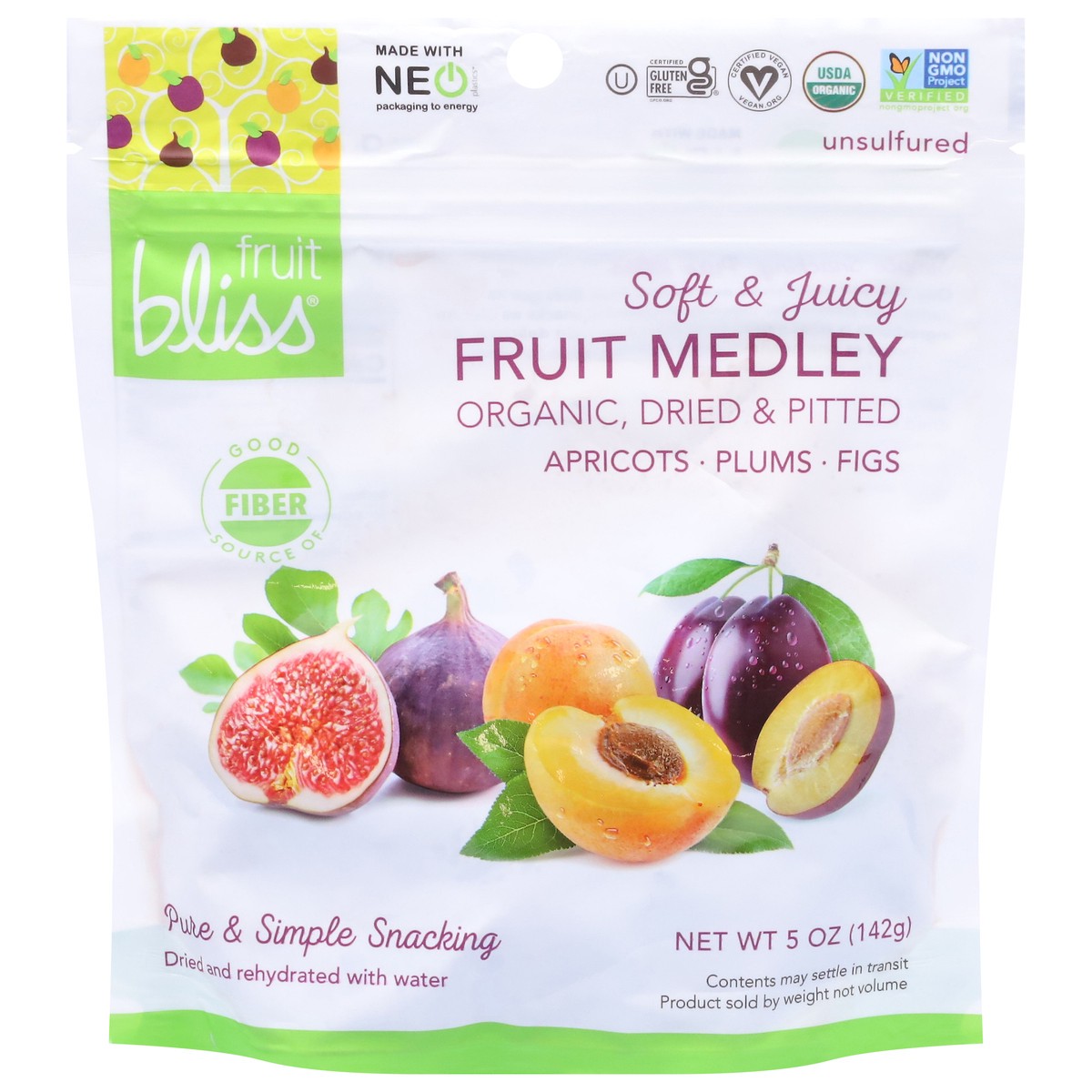 slide 1 of 9, Fruit Bliss Organic Fruit Medley, 5 oz