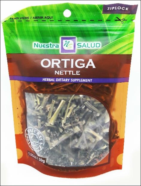 slide 1 of 1, Nuestra Salud N/Sld Nettle Lse Leaf- 1.05 oz, 1.05 oz