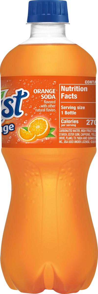 slide 5 of 12, Sunkist Orange Soda- 20 fl oz, 20 fl oz