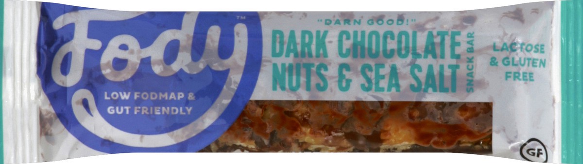 slide 1 of 6, Fody Dark Chocolate, Nuts & Sea Salt Bar, 1.41 oz