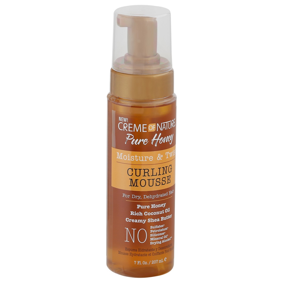 slide 7 of 10, Creme Of Nature Pure Honey Moisture & Twist Curling Mousse, 7 fl oz