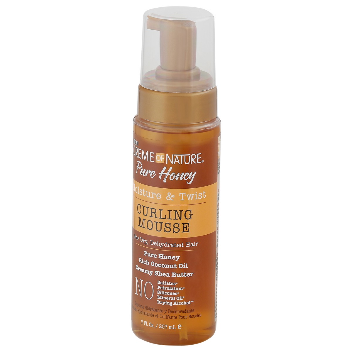 slide 8 of 10, Creme Of Nature Pure Honey Moisture & Twist Curling Mousse, 7 fl oz