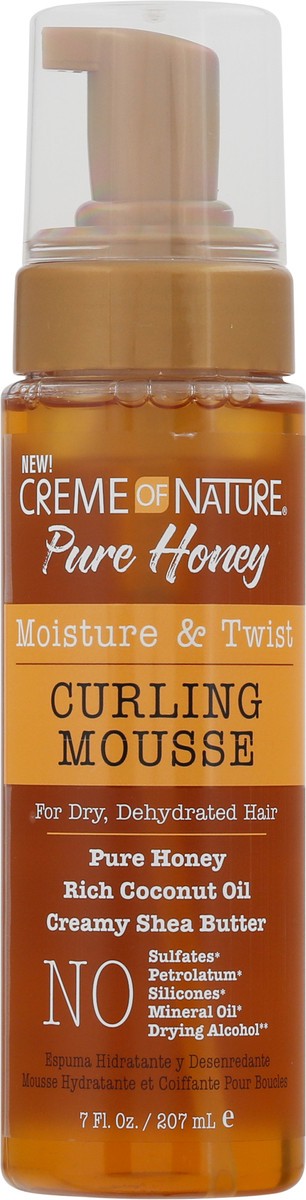 slide 4 of 10, Creme Of Nature Pure Honey Moisture & Twist Curling Mousse, 7 fl oz