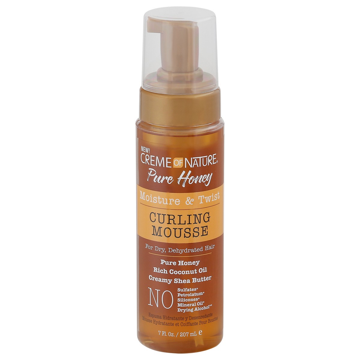 slide 6 of 10, Creme Of Nature Pure Honey Moisture & Twist Curling Mousse, 7 fl oz