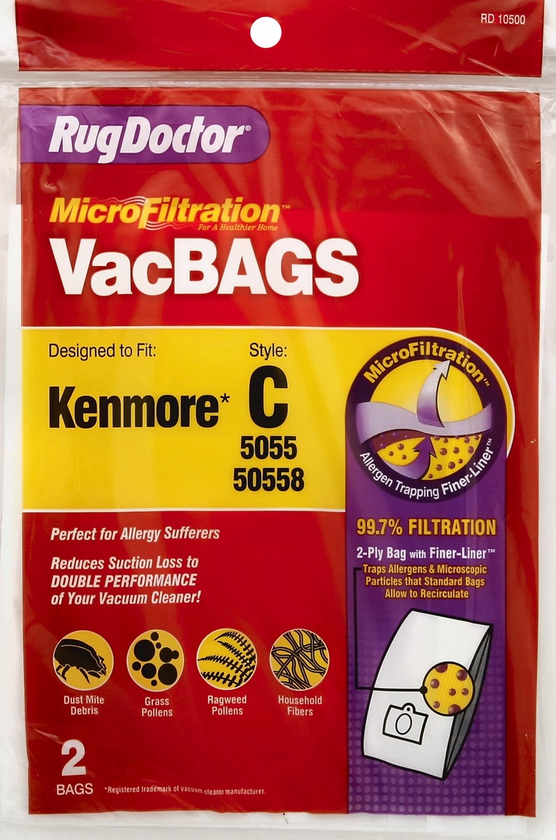 slide 2 of 2, Rug Doctor Style C Kenmore Microfiltration Vacuum Bag, 2 ct