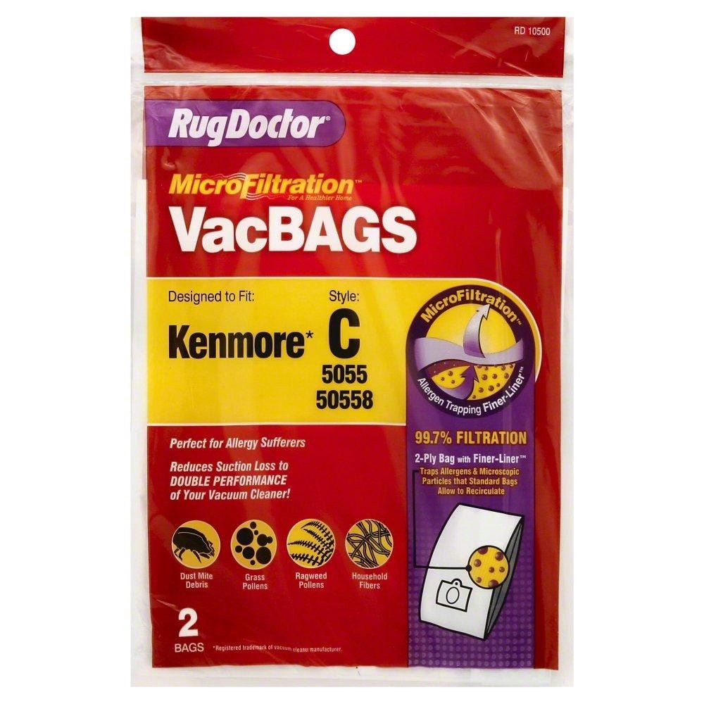 slide 1 of 2, Rug Doctor Style C Kenmore Microfiltration Vacuum Bag, 2 ct