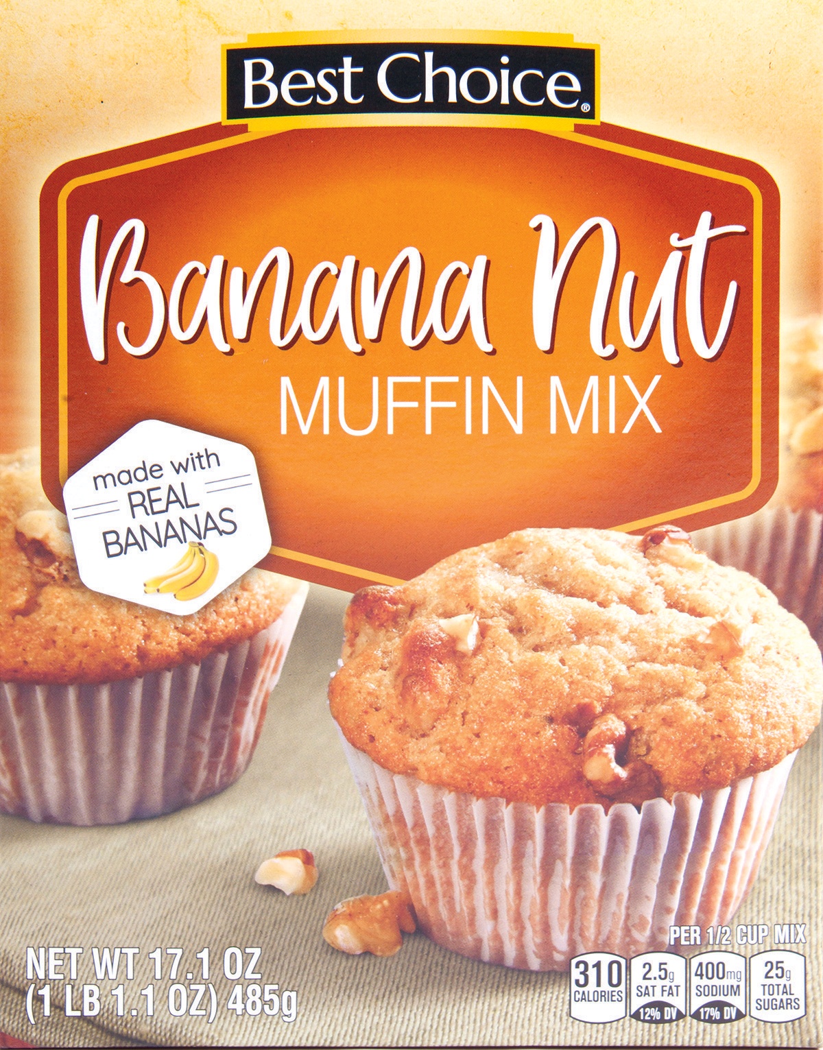 slide 1 of 1, Best Choice Banana Nut Muffin Mix, 17.1 oz