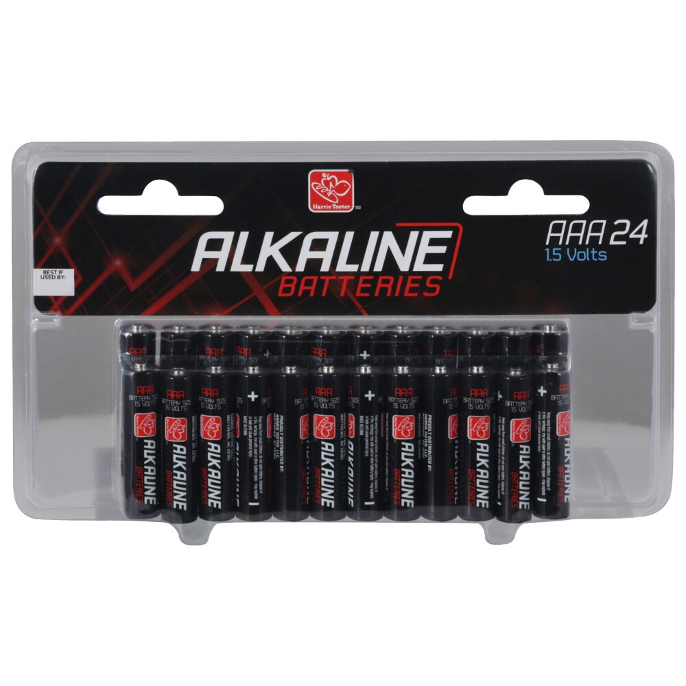 slide 1 of 2, Harris Teeter Triple A Batteries, 24 ct