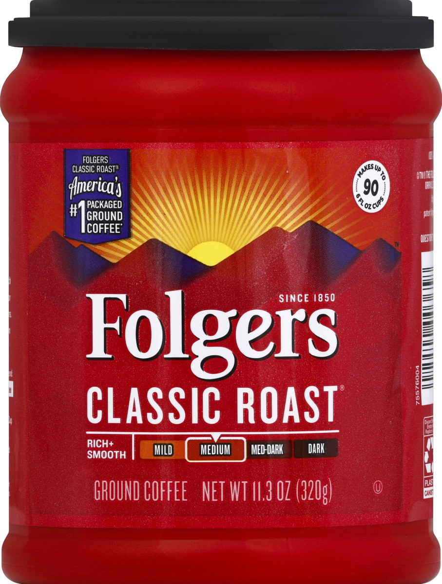 slide 1 of 4, Folgers Coffee - 11.3 oz, 11.3 oz