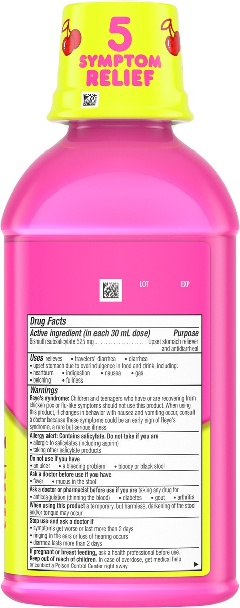 slide 3 of 9, Pepto-Bismol Pepto Bismol Cherry Liquid, 16 fl oz