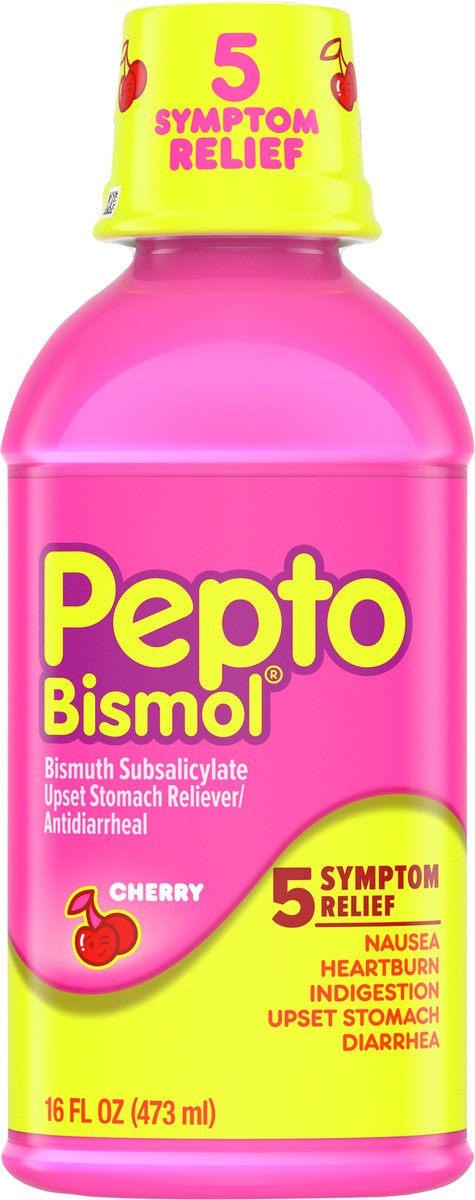 slide 8 of 9, Pepto-Bismol Pepto Bismol Cherry Liquid, 16 fl oz