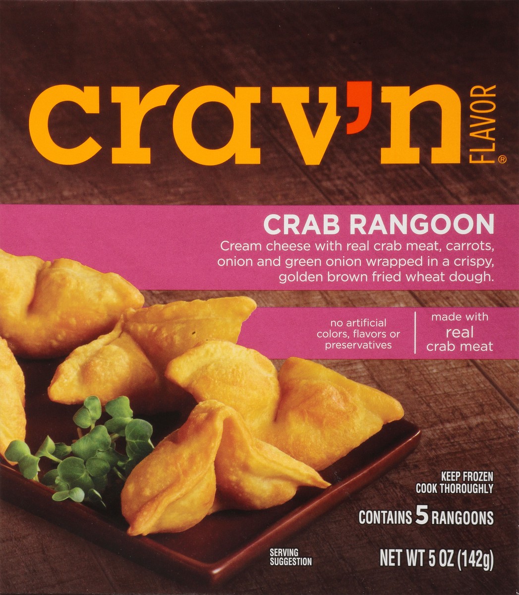 slide 9 of 11, Crav'n Flavor Crab Rangoon 5Ct, 5 oz