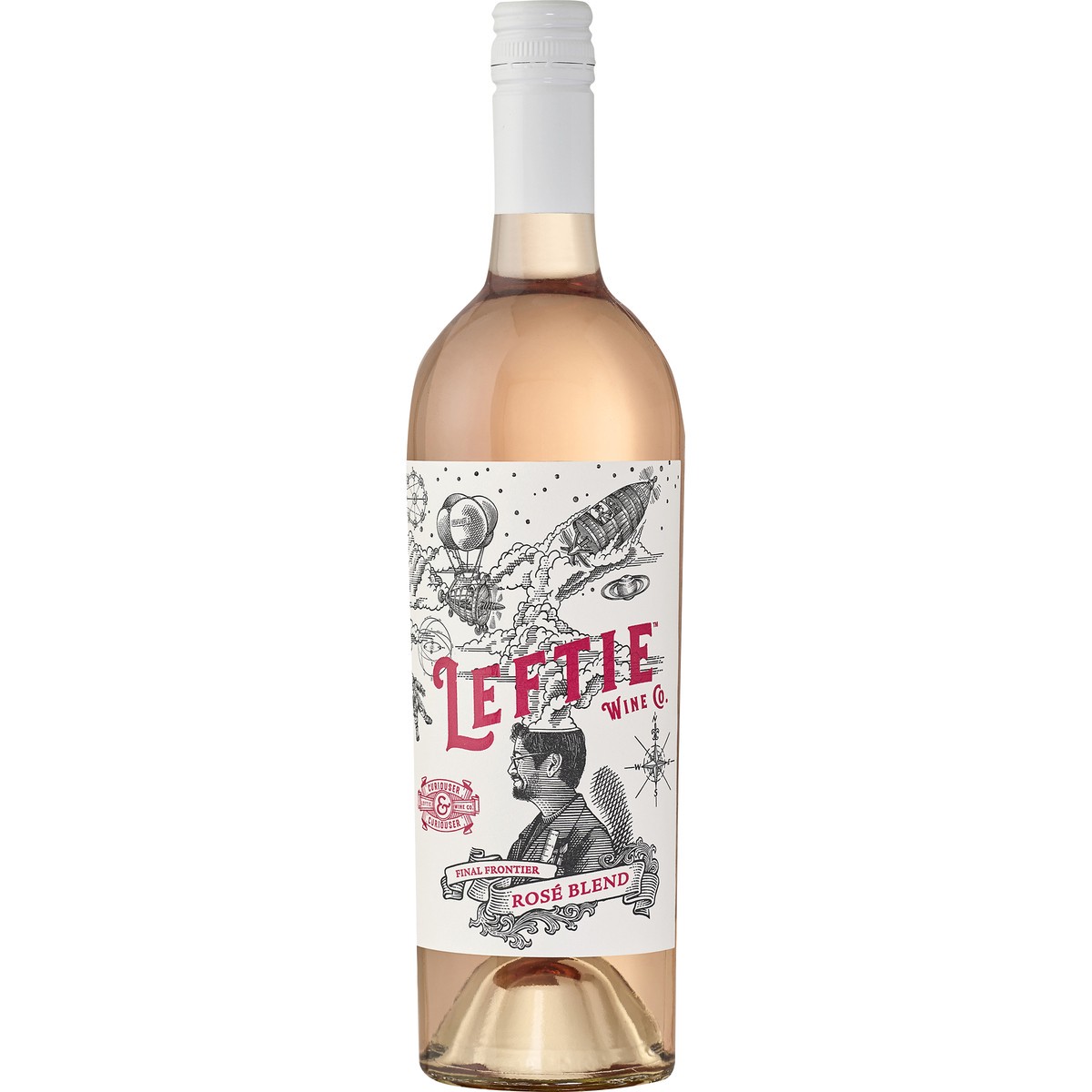 slide 2 of 4, Leftie Blush Wine, 750 ml