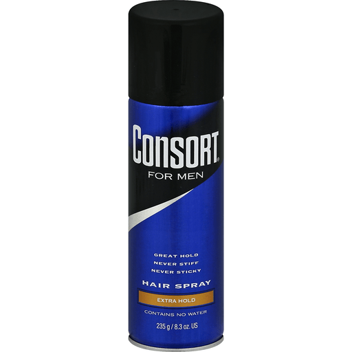 slide 2 of 2, Consort for Men Extra Hold Hair Spray, 8.3 oz