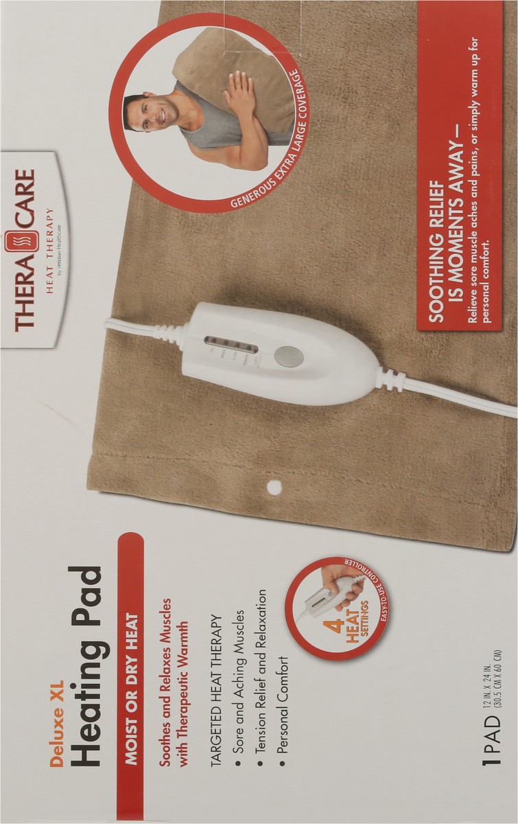 slide 5 of 9, TheraCare Veridian Deluxe Xl Heating Pad, 1 ct