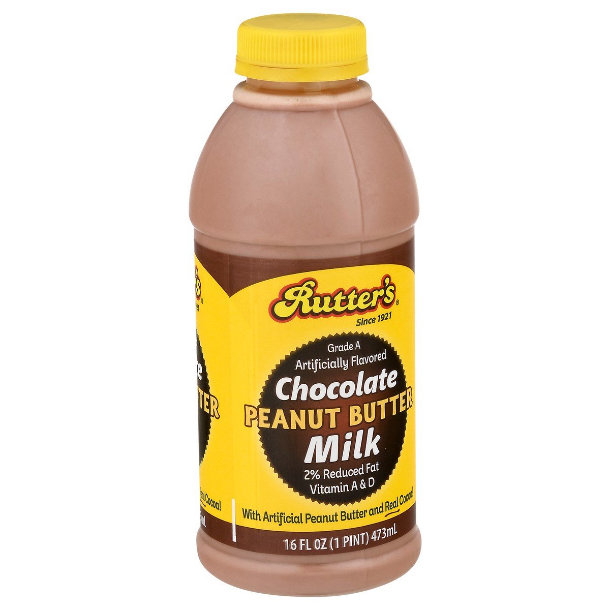 slide 6 of 9, Rutter's 2% Reduced Fat Chocolate Peanut Butter Milk - 16 fl oz, 16 fl oz