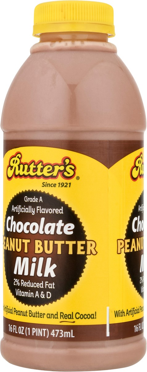 slide 3 of 9, Rutter's 2% Reduced Fat Chocolate Peanut Butter Milk - 16 fl oz, 16 fl oz