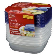slide 1 of 1, GFS Entree Container With Lid, 8 ct