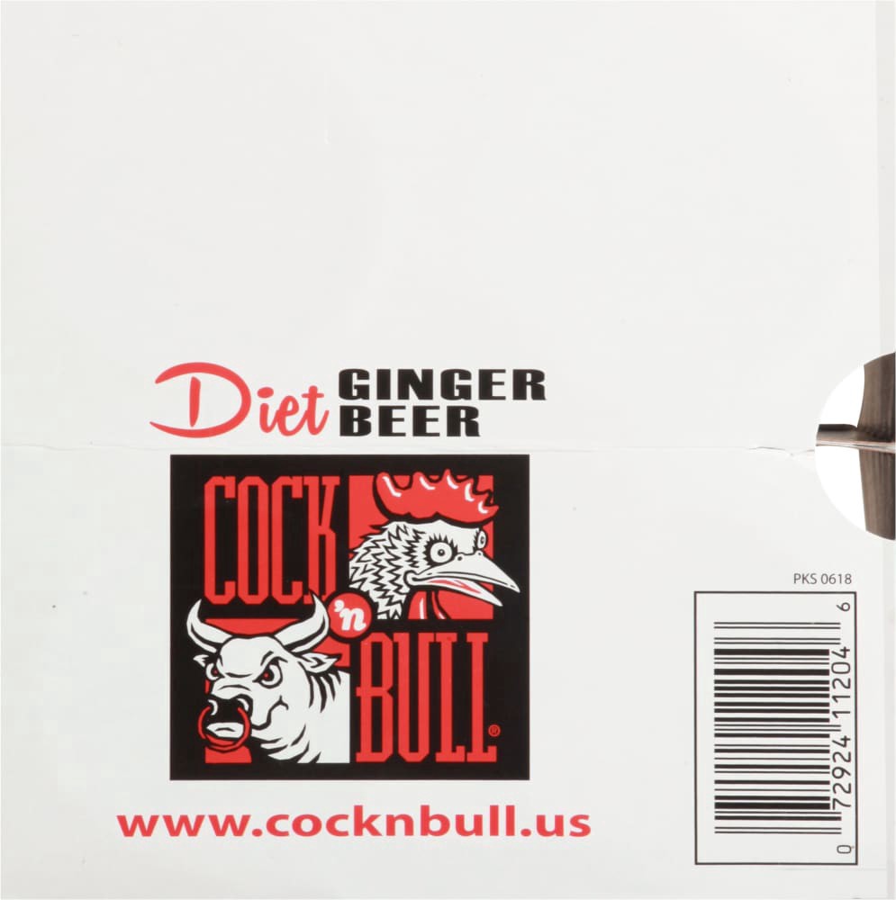 slide 4 of 5, Cock'n Bull Ginger Beer, Diet, 4 ct; 12 fl oz