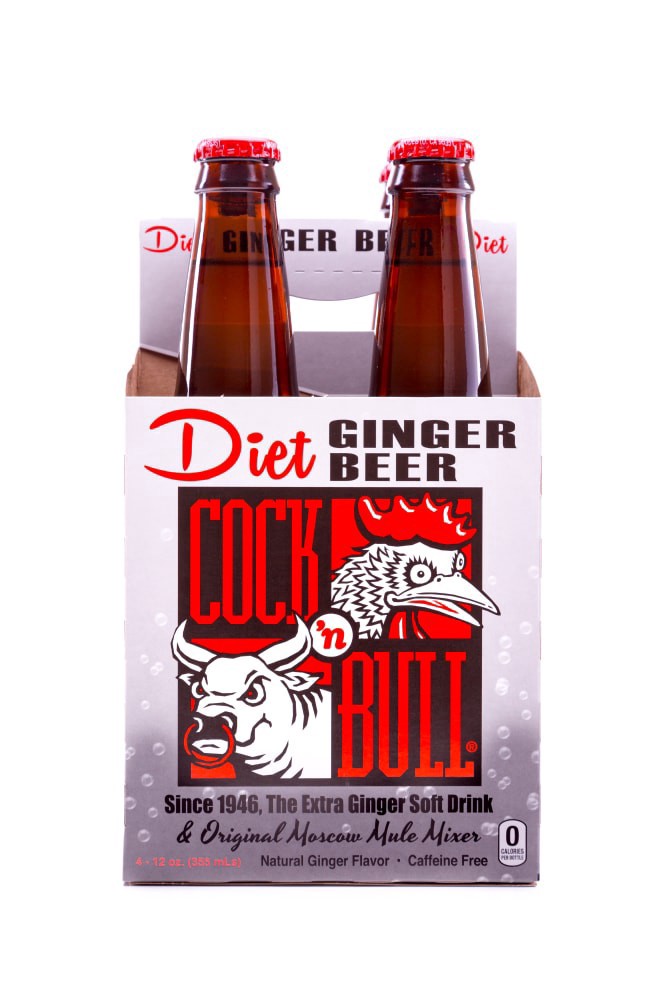 slide 1 of 5, Cock'n Bull Ginger Beer, Diet, 4 ct; 12 fl oz