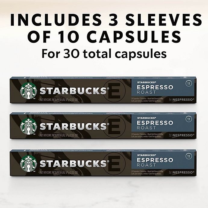 slide 6 of 7, Starbucks by Nespresso Espresso Roast Capsules, 30 ct