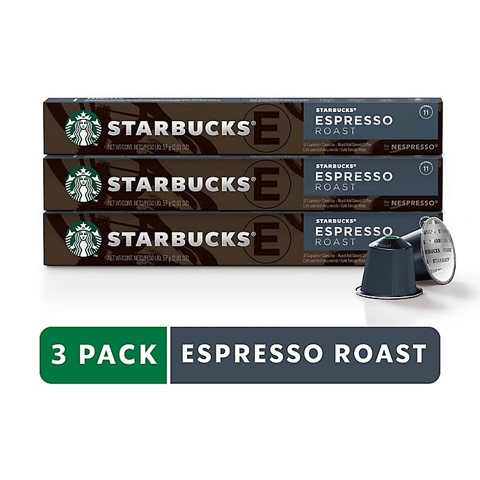 slide 1 of 7, Starbucks by Nespresso Espresso Roast Capsules, 30 ct