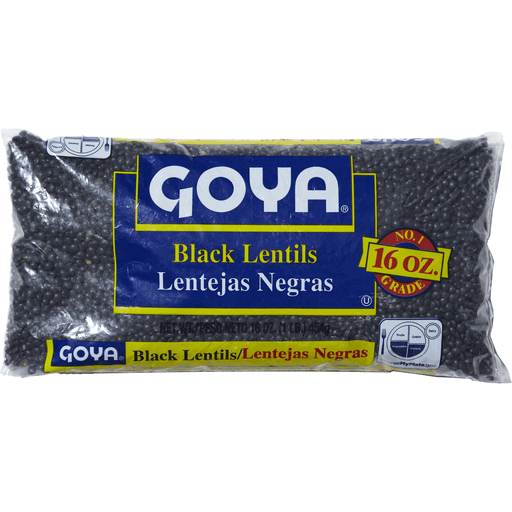 slide 1 of 1, Goya Lentils Black Bag, 16 oz