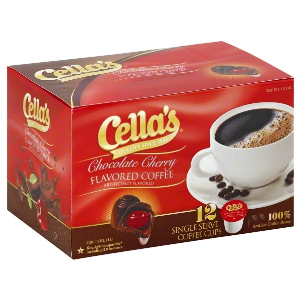 slide 1 of 1, Cella's Cella & Andes Chocolate Cherry Single Serve Coffee, 12 ct