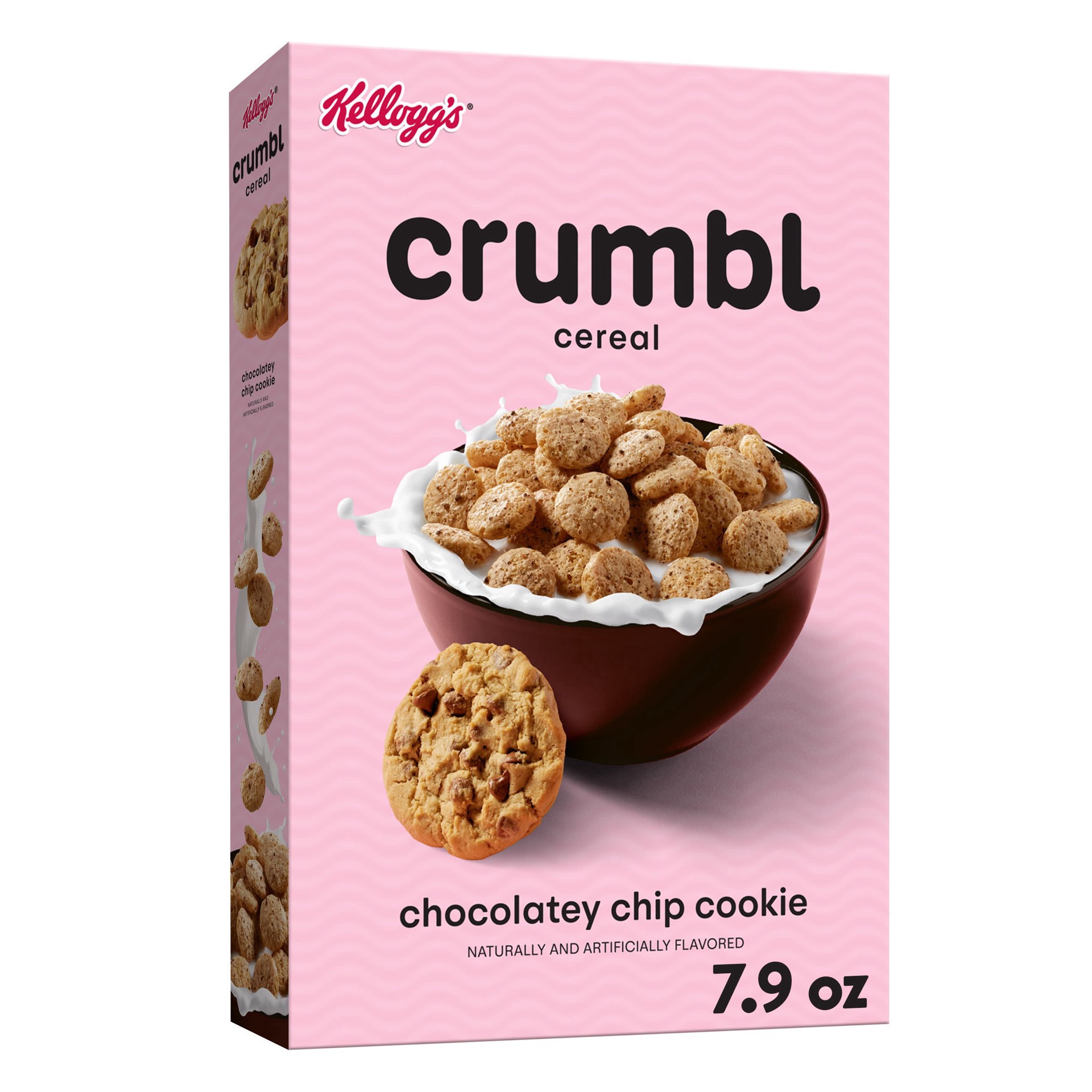 slide 1 of 1, Crumbl Cookie Cereal, Whole Grain Cereal, Family Breakfast, Chocolatey Chip Cookie, 7.9oz Box (1 Box), 7.9 oz