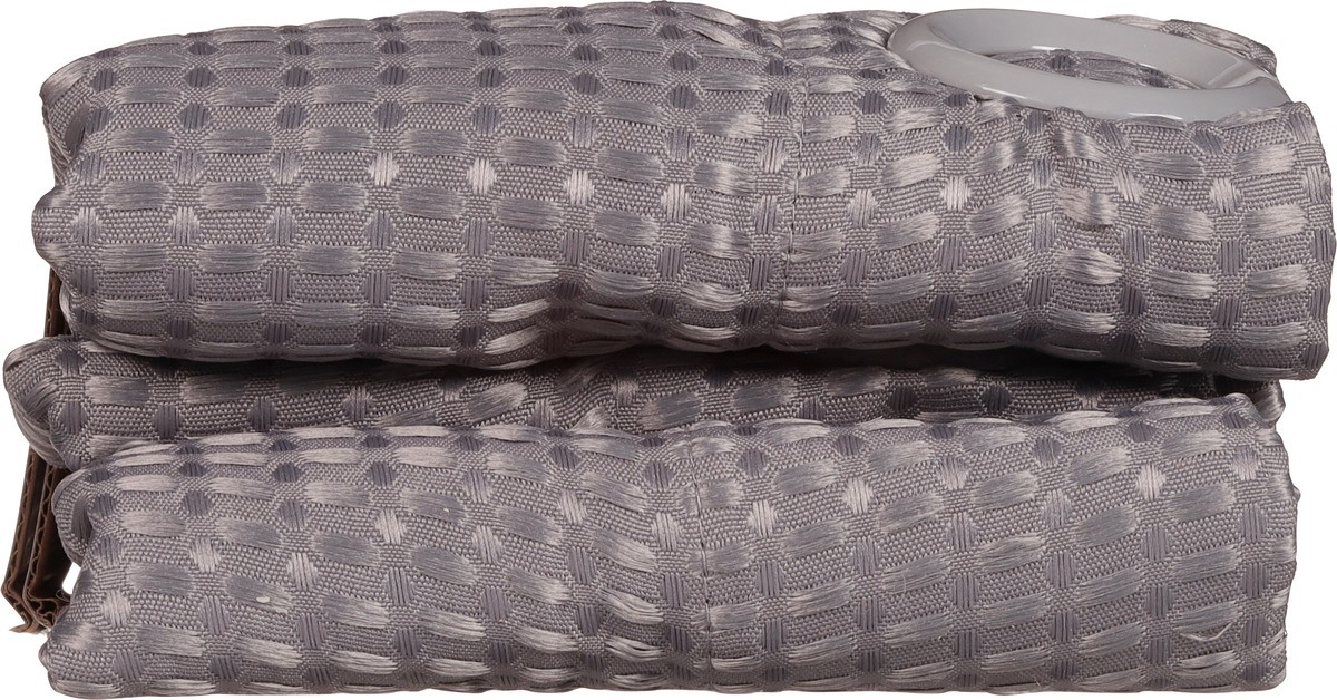 slide 2 of 9, Zenna Home Insta Curtain Hotel Grey Fabric Shower Curtain with Rustproof Built-In Grommets 1 ea, 1 ct