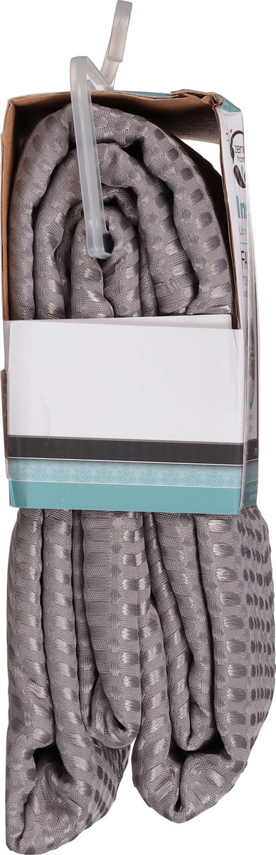 slide 8 of 9, Zenna Home Insta Curtain Hotel Grey Fabric Shower Curtain with Rustproof Built-In Grommets 1 ea, 1 ct