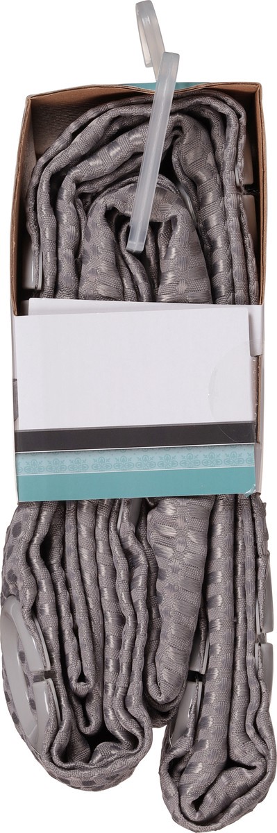 slide 6 of 9, Zenna Home Insta Curtain Hotel Grey Fabric Shower Curtain with Rustproof Built-In Grommets 1 ea, 1 ct