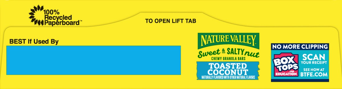 slide 2 of 9, Nature Valley Sweet & Salty Nut Chewy Toasted Coconut Granola Bars 1.2 oz Wrapper 6 ea Box, 6 ct