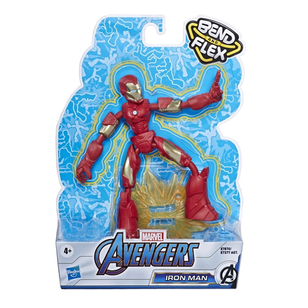 slide 1 of 1, Hasbro Marvel Avengers Bend And Flex Iron Man Action Figure, 1 ct