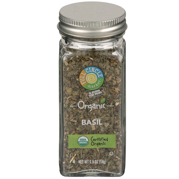 slide 1 of 11, Full Circle Market Basil, 0.5 oz