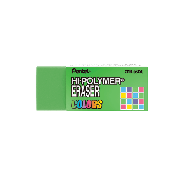 slide 1 of 1, Pentel Hi-Polymer Block Eraser, Assorted, 6 ct