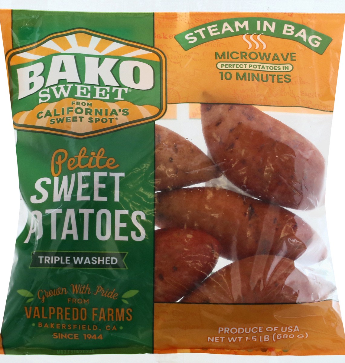 slide 1 of 9, Bako Sweet Petite Sweet Potatoes - 1.5 Lb, 1 ct