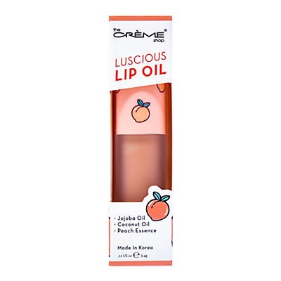 slide 1 of 1, The Crme Shop Luscious Lip Oil Peach Cobbler, 1 ct