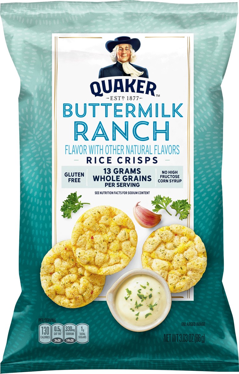 slide 3 of 6, Quaker Rice Crisps, 3.03 oz