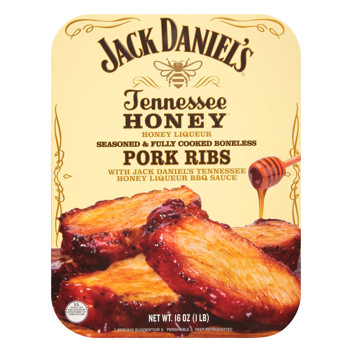 slide 7 of 10, Jack Daniel's Tennessee Honey Pork Ribs 16 oz. Tray, 16 oz