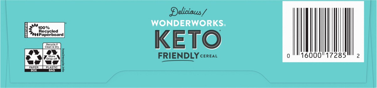 slide 4 of 9, Wonderworks Peanut Butter Wonderworks Keto Friendly Breakfast Cereal, Keto Friendly Snack, 1g sugar, 10.6 oz, 10.6 oz