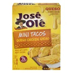 José Olé Mini Queso Chicken Nacho Tacos 16.2 oz