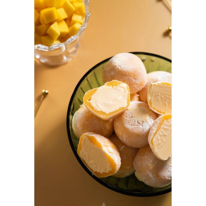 slide 4 of 6, My/Mochi Ice Cream Mango, 6-Pack, 6 ct